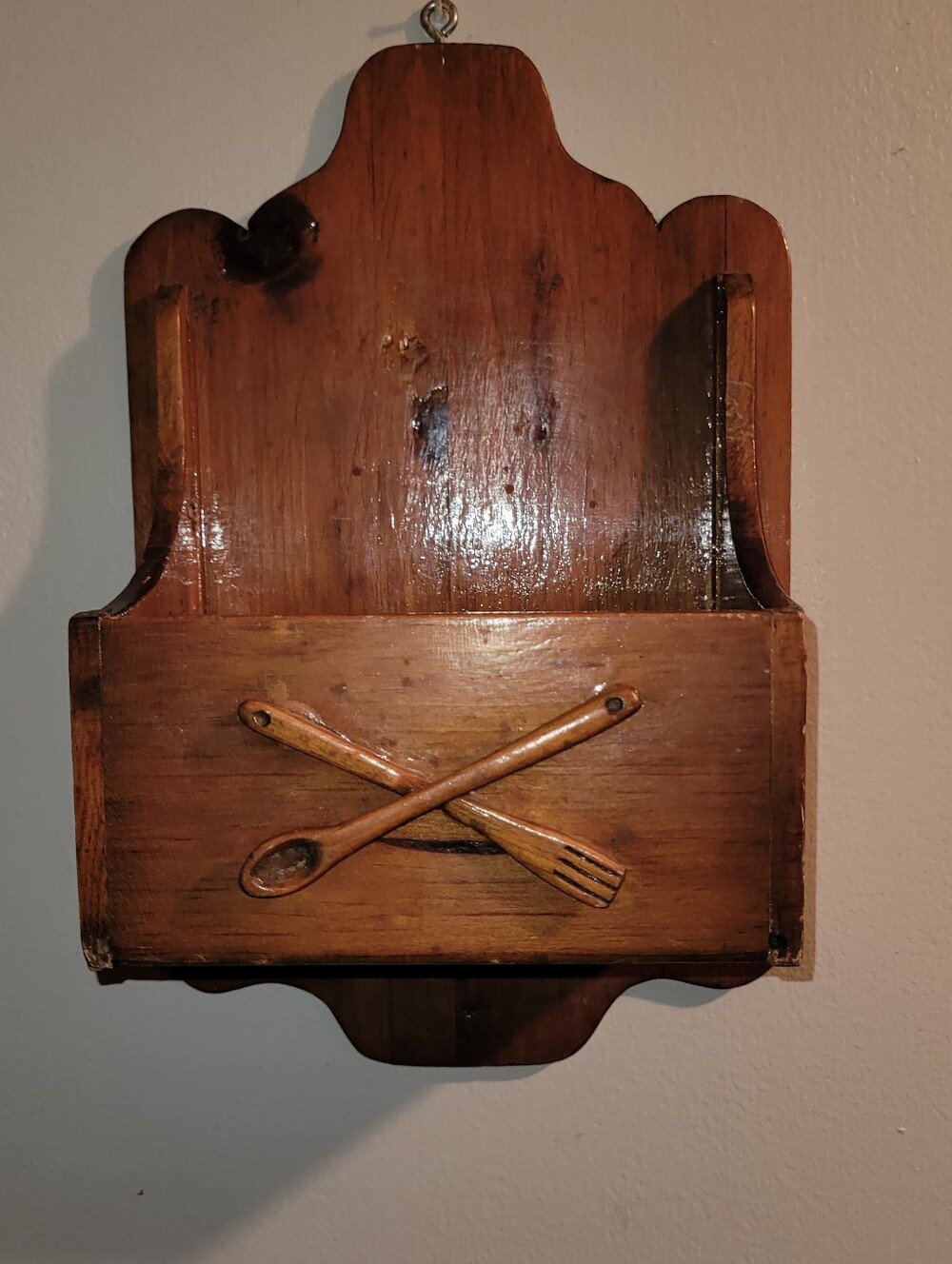 Vintage Hanging Wooden Box
